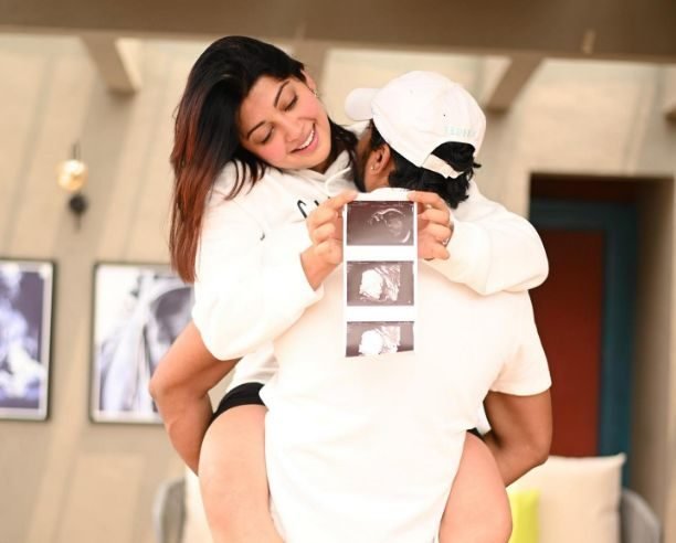 Actress Pranitha Subhash announces pregnancy on her Husband's Birthday